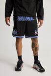 Sonic X Half Half Basketball Short, LCN SEG BLACK/SONIC CLASSIC - alternate image 4