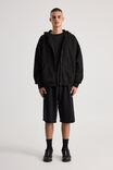 Authentics Boxy Zip Thru Hoodie, BLACK - alternate image 2