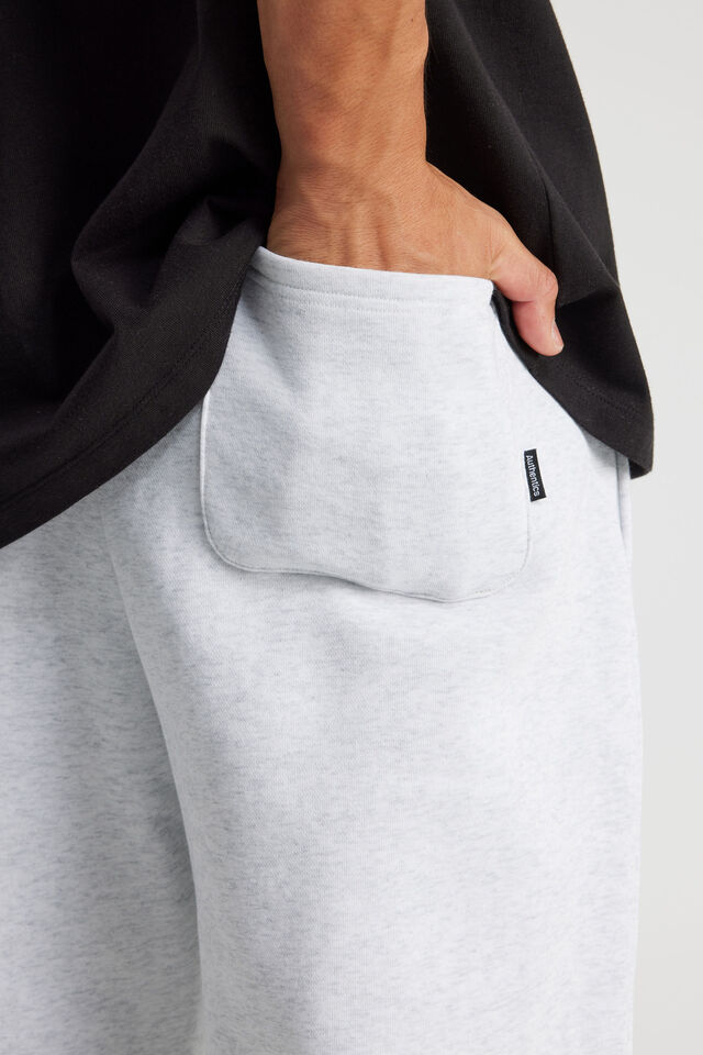 Baggy Cuffed Trackpant, SILVER MARLE