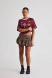 Woven Bubble Skirt, WINTER CHECK - alternate image 1