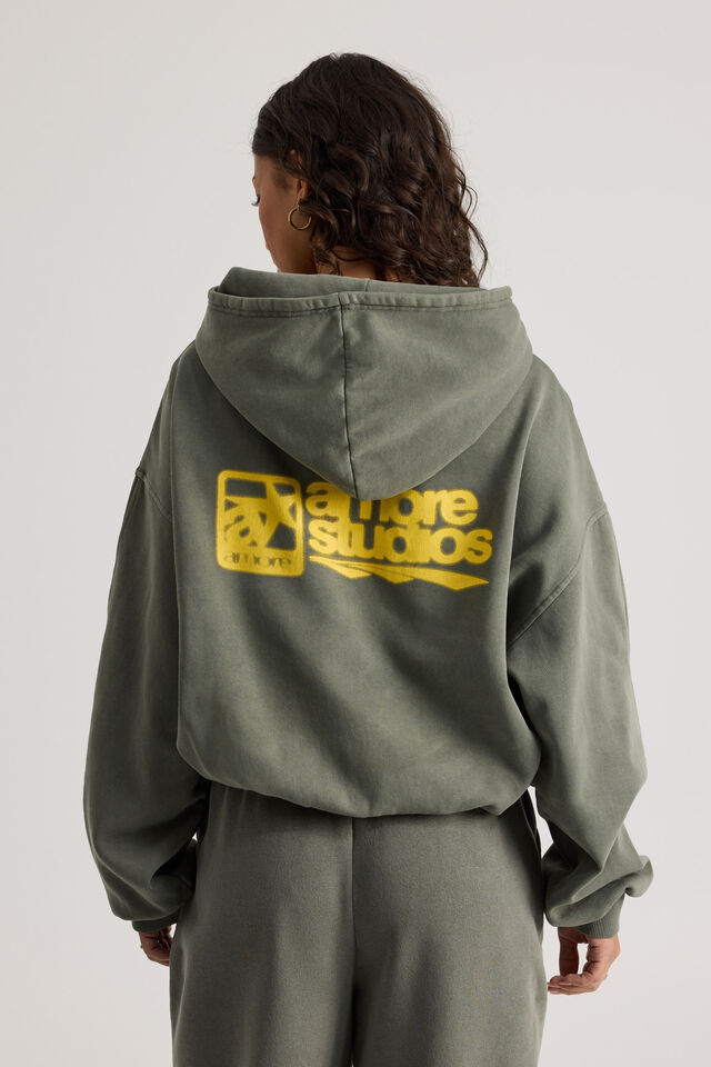 Chloe Hoodie, WASHED KHAKI/AMORE STUDIO