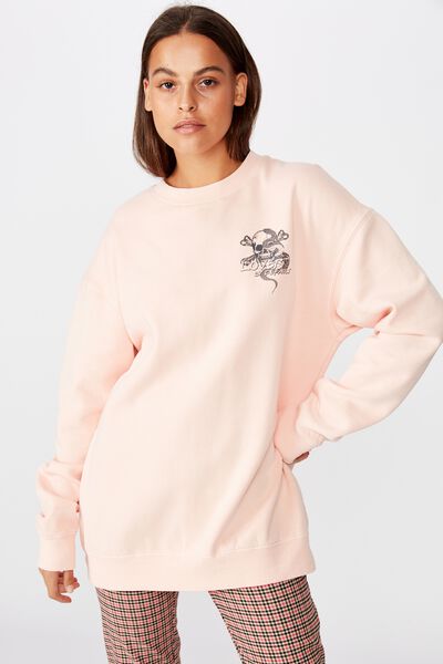 Graphic Sweater, VINTAGE SEASHELL/LOVER SKULL