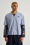 Lcn Ford Short Sleeve Shirt, LCN FORD STRIPE MOTO COMPANY - alternate image 1
