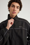 Half Half Shell Jacket, BLACK/GREY PIPING - alternate image 2