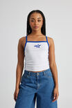 Graphic Sports Tank, WHITE BLUE/96 - alternate image 1