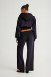 Wide Waistband Trackpant, NTN WASHED BLACK/PURPLE SPRAY - alternate image 3