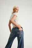 Twin Peak Bootcut Jean, LUNA INDIGO/PKT EMB - example image 2