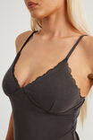 V Neck Cami, PHANTOM - example image 4