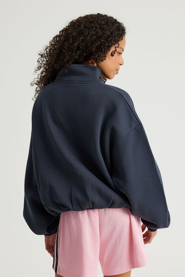 Open Gallery Funnel Neck  Zip Through, OG SEAL/GALLERY SPORT