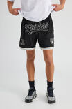 Nfl Basketball Short, LCN NFL BLACK/RAIDERS NEW SCRIPT - alternate image 1