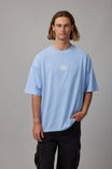 Heavy Weight Box Fit Graphic Tshirt, UC CAROLINA BLUE/NY BADGE - alternate image 1