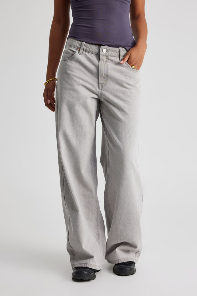 Mid Rise Baggy Jean, VINTAGE GREY