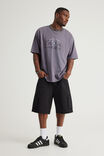Box Fit Nfl Tshirt, LCN NFL WASHED WINTER PLUM/RAIDERS SEMI CIRCL - example image 2