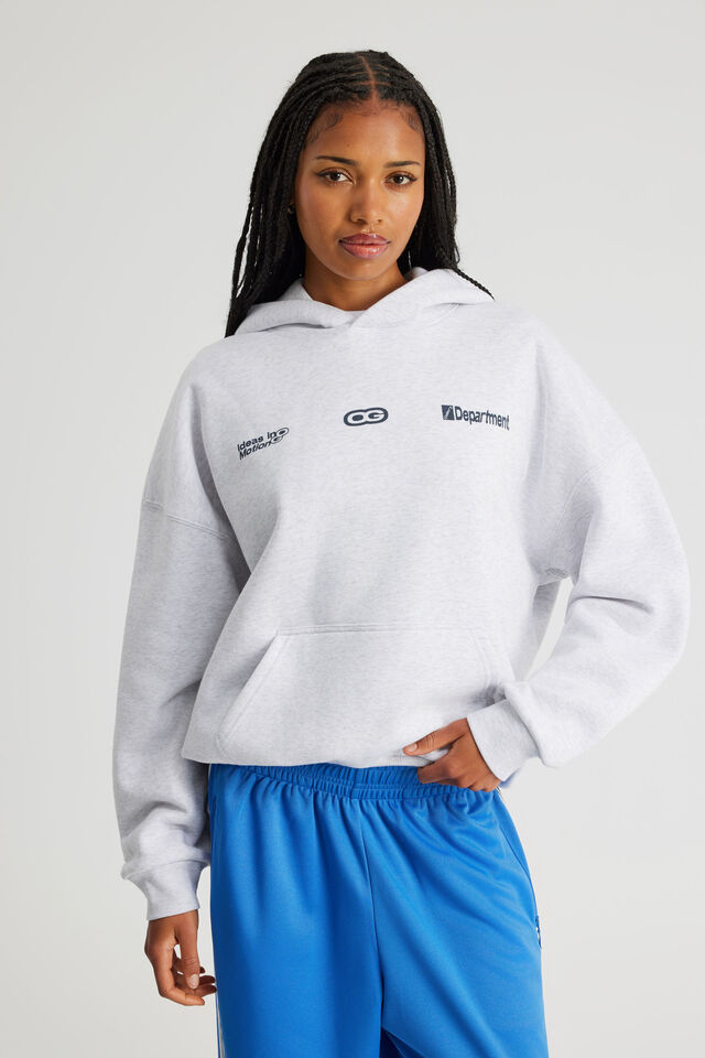 Open Gallery Hoodie, OG SILVER MARLE/RESILIENCE