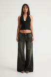 Hook And Eye Halter Top, BLACK - example image 2