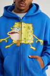 Spongebob Squarepants X Half Half Zip Through, LCN NIC MADRID BLUE/ HANGRY SPONGEBOB - alternate image 4