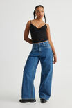 High Rise Baggy Jean, MID BLUE - alternate image 1