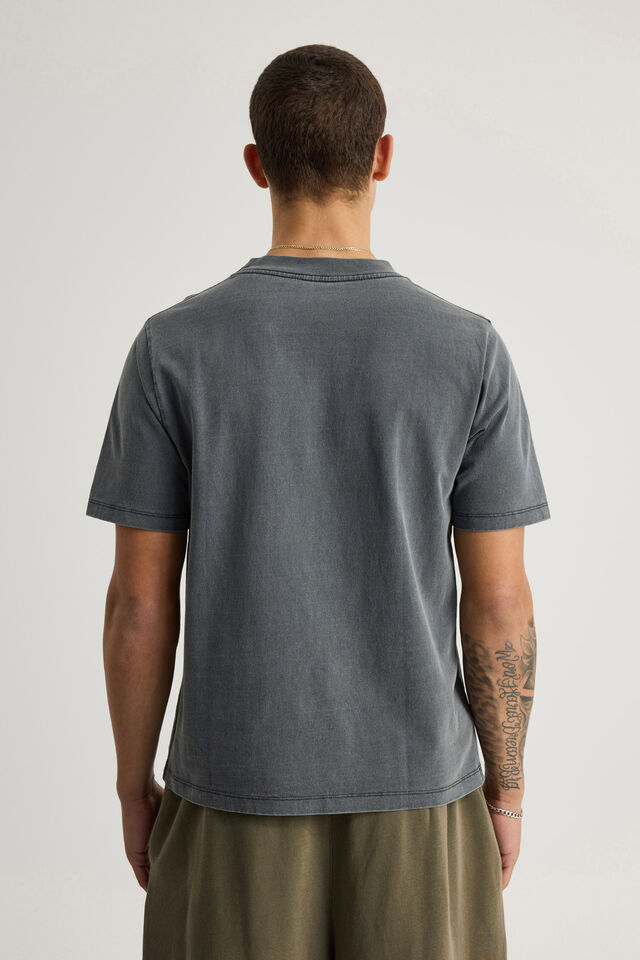 Notion Vintage Slim Fit Graphic Tshirt, NTN WASHED SLATE/CHROME FLAME