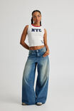 Mega Baggy Jean, BLASTED BLUE - alternate image 1