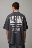 Heavy Weight Box Fit Graphic Tshirt, HH WASHED BLACK/HALF HALF WORLDWIDE - alternate image 1