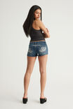 Tumblr Super Low Booty Short, FIRE ANGEL BLUE/ANGELIC - example image 2