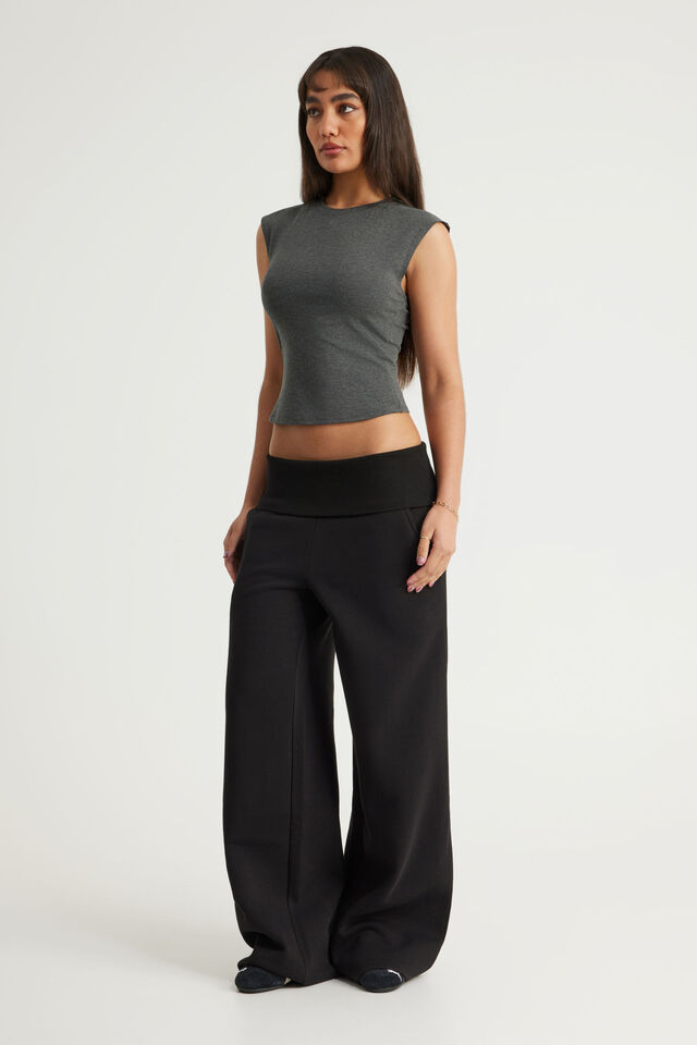 Authentics Extended Sleeve Top, DARK MARLE