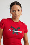 Fitted Graphic Tee, VARSITY RED/NTN BUNNY - alternate image 4