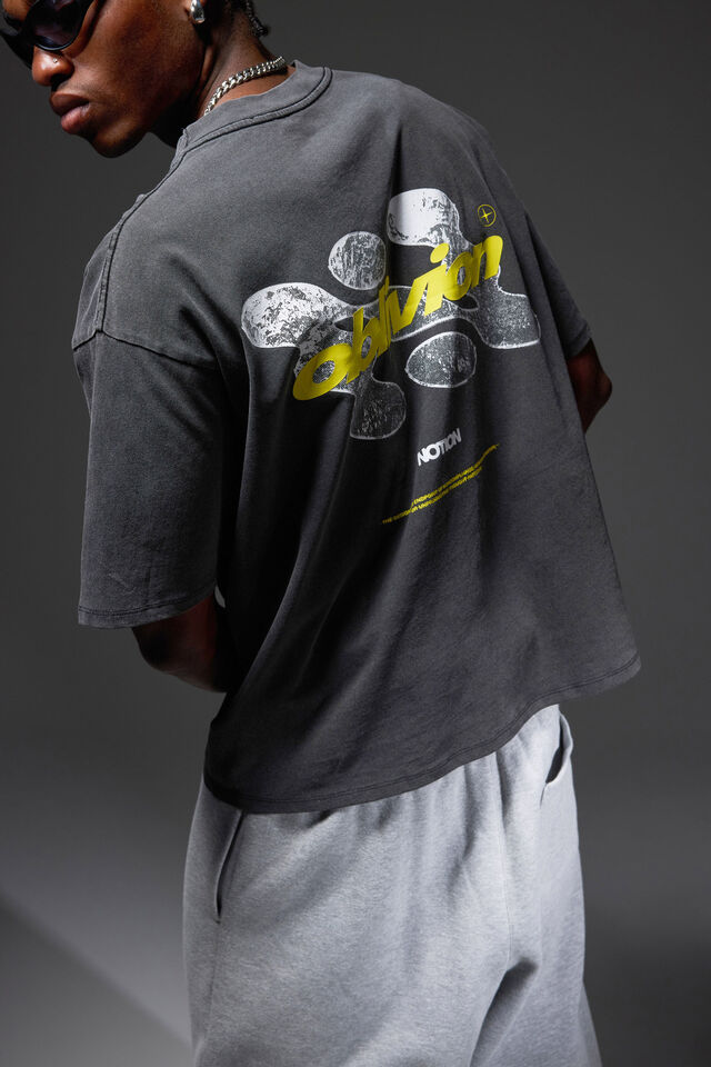 Notion Vintage Graphic Tshirt, NTN WASHED BLACK/OBLIVION