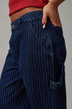 Mid Rise Carpenter Jean, NAVY PIN STRIPE - alternate image 4