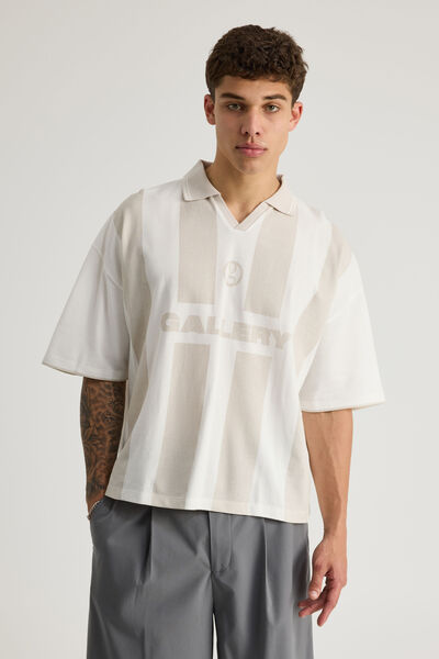 Open Gallery Cropped Sports Jersey, OG CLOUD/PUMICE GALLERY CITY