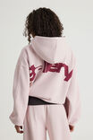 Open Gallery Boxy Hoodie, OG WASHED PINK DUST/OG REDCURRENT - example image 1