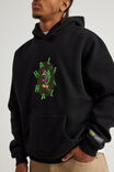 Spongebob Squarepants X Half Half Hoodie, LCN NIC BLACK/PLANKTON - alternate image 4