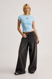Fitted Graphic Tee, AIRY BLUE/AGAIN HEART - alternate image 2