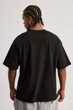 Heavy Weight Box Fit Tshirt, BLACK - alternate image 3