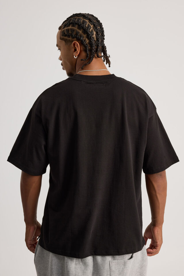 Heavy Weight Box Fit Tshirt, BLACK