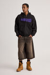 Half Half Zip Thru Hoodie, HH BLACK/HALF SHUFFLE - alternate image 2