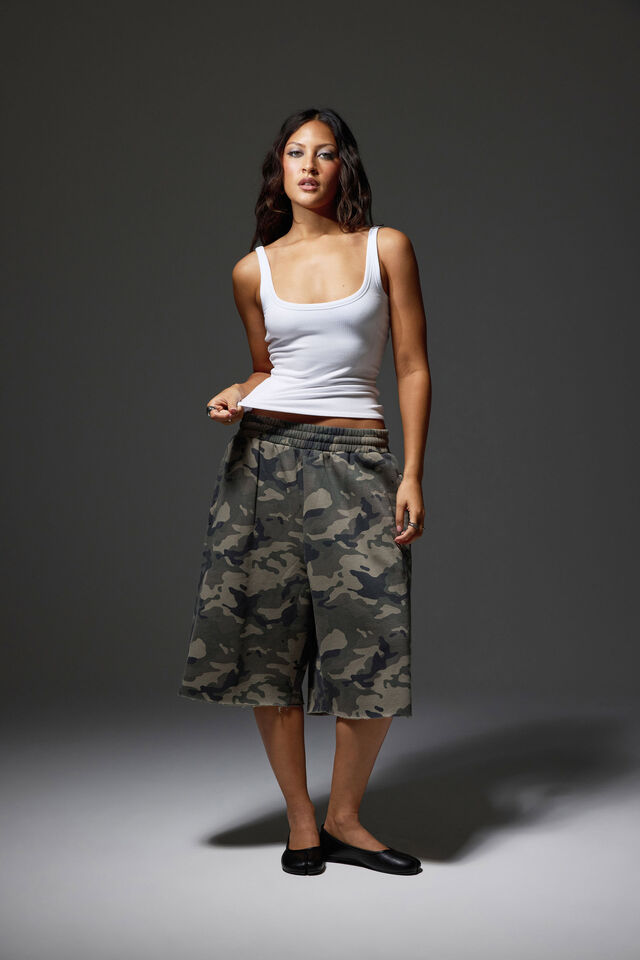 Authentics Scoop Neck Tank, WHITE