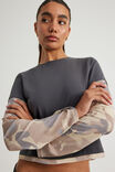 Layered Long Sleeve Top, SLATE/CAMO - alternate image 4