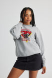 Lcn Nfl Classic Crew Neck Sweater, LCN NFL GREY MARLE/CHIEFS - alternate image 1