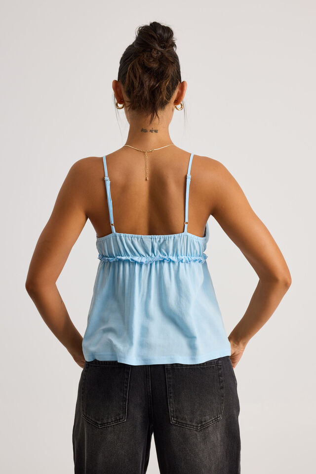 Belle Frill Cami, AIRY BLUE