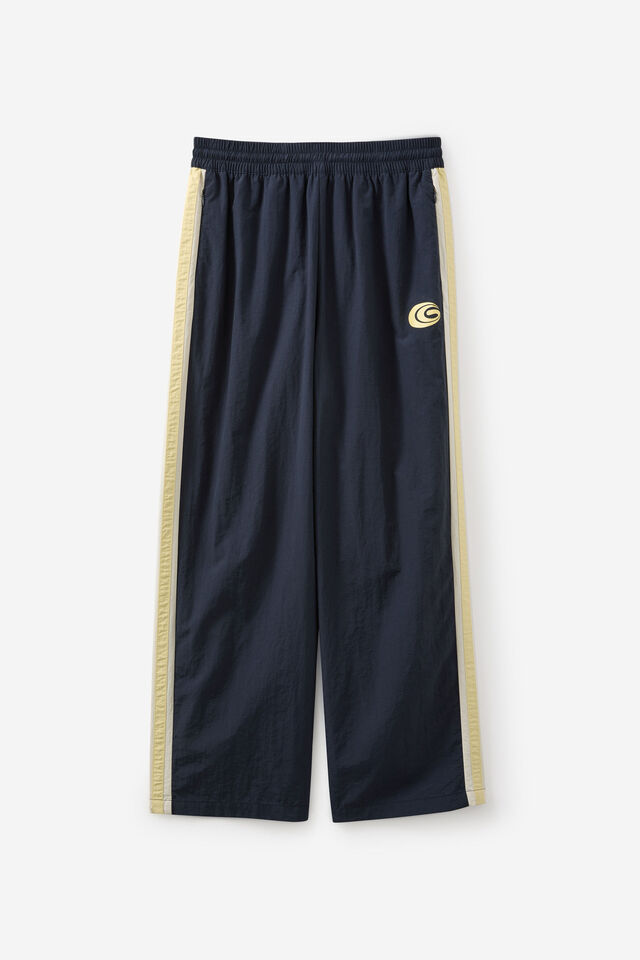 Open Gallery Baggy Nylon Track Pant, OG ICED LAGOON/DUSTY TUMERIC