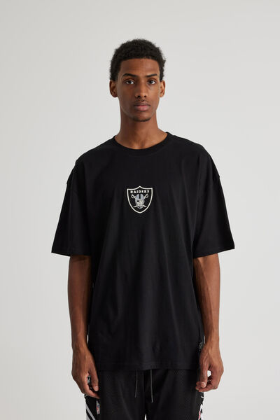 Oversized Nfl T Shirt, LCN NFL BLACK/RAIDERS EMB