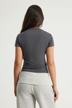 Fitted Graphic Tee, SLATE / STUDDED FLEUR DE LIS - example image 3