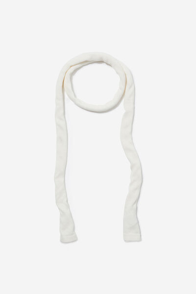 Day To Night Knit Scarf, WHITE