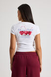 Fitted Graphic Tee, WHITE/CHERRY BOMB - alternate image 3