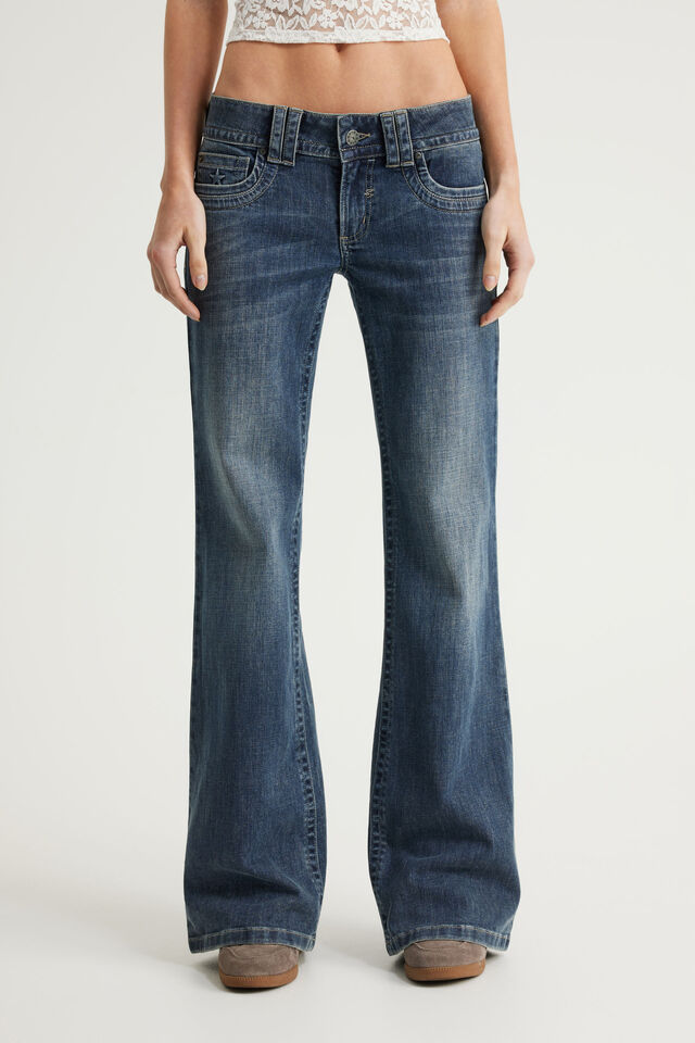 Twin Peak Bootcut Jean, LUNA INDIGO/PKT EMB