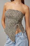 Ashley Ruched Front Bandeau, LEOPARD - alternate image 4