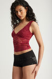 Lace V Neck Tank, SHIRAZ - example image 5