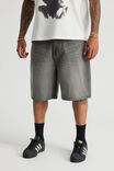 Open Gallery Baggy Denim Short, SMOKEY GREY - alternate image 1