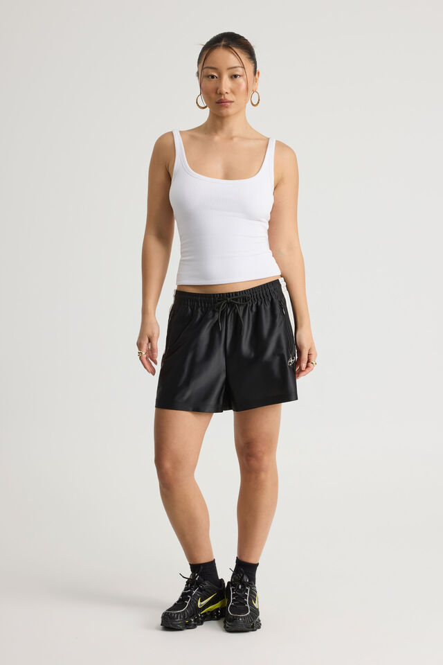 Tricot Short, BLACK/WHITE/SILVER